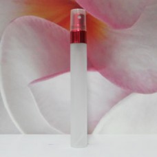 Tube Glass 8 ml Frosted with Aluminium Sprayer: RED